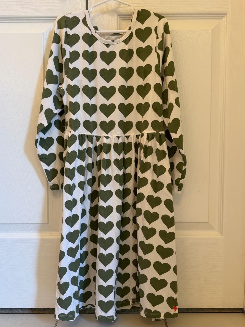 EUC Pink Chicken Girls knit heart dress size 12